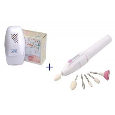Professional Nail Dryer & Salon Decorator Shaper Manicure Kit Bundle