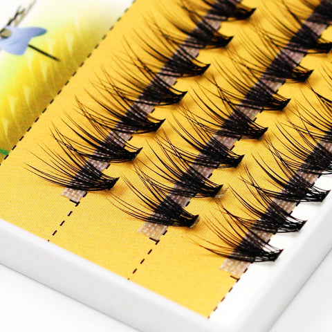 Grafting World 0.1mm Thick Deep Black 20D False Eyelash 120 Pieces Individual Lashes Russia Cilia Make Up  Professional Use