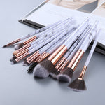 FLD5/15Pcs Makeup Brushes Tool Set Cosmetic Powder Eye Shadow Foundation Blush Blending Beauty Make Up Brush Maquiagem