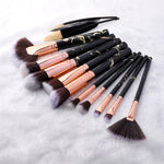 FLD5/15Pcs Makeup Brushes Tool Set Cosmetic Powder Eye Shadow Foundation Blush Blending Beauty Make Up Brush Maquiagem