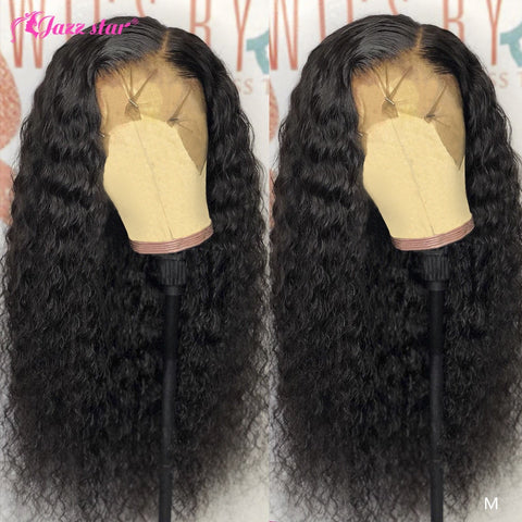 13x4 13x6 Lace Front Human Hair Wigs Pre Plucked With Baby Hair Brazilian Deep Wave Wig Lace Front Wig Non-Remy Jazz Star Hair