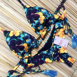 2020 New Bikinis Women Swimsuit Cross Bandage Swimwear Push Up Bikini Set Beach Bathing Suit Brazilian Biquni Print