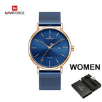 NAVIFORCE Women Watches Top Brand Luxury Waterproof Women Watch Fashion Couple Watch Bracelet watches donna orologio reloj mujer