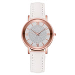 2020 Starry Sky Dial Watches for Women Fashion Roman Scale Rhinestone Leather Ladies Quartz Watch Female Wrist Watch reloj mujer