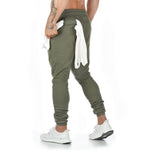 Men's Casual Sweatpants Solid High Street Track Trousers Men Joggers Fitness Brand Multifunctional Breathable Men's Pants Sports