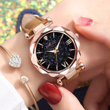 Women Watches 2020 Fashion Starry Sky Lady Quartz Wristwatch Female Clock Casual Leather Band Watch reloj mujer relogio feminino