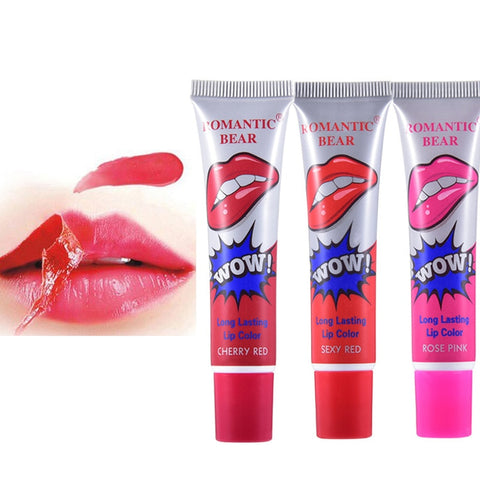 6 Colors Amazing Moisturizer Lip Gloss Waterproof Makeup Lip Stick Long Lasting Liquid Lipstick Tint Tear Pull Lipgloss TLSM2