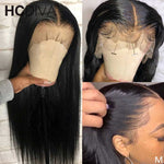 Middle Part Lace Front Wig 28inch Straight Lace Front Wig 13x4 Remy Brazilian Straight Human Hair Wig Pre Plucked With Baby Hair