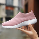 Women Vulcanized Shoes High Quality Women Sneakers Slip On Flats Shoes Women Loafers Plus Size 42 Walking Flat