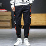 Ribbons Harem Joggers Men Cargo Pants Streetwear 2020 Hip Hop Casual Pockets Track Pants Male Harajuku Fashion Trousers