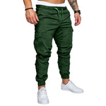 Men Casual Joggers Pants Solid Thin Cargo Sweatpants Male Multi-pocket Trousers New Mens Sportswear Hip Hop Harem Pencil Pants