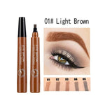 5 Colors 3D Magic Microblading Eyebrow Pencil Makeup Tool Tint 4 Tip Liquid Brow Tattoo Pen Waterproof Cosmetic Eye brow Liner