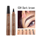 5 Colors 3D Magic Microblading Eyebrow Pencil Makeup Tool Tint 4 Tip Liquid Brow Tattoo Pen Waterproof Cosmetic Eye brow Liner