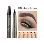 5 Colors 3D Magic Microblading Eyebrow Pencil Makeup Tool Tint 4 Tip Liquid Brow Tattoo Pen Waterproof Cosmetic Eye brow Liner