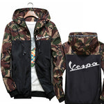 New Men Jackets Hooded Vespa Casual Camouflage Coats Male Hip Hop Streetwear Baseball Bomber Jacket Zipper Slim Fit Mens Outwear