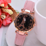 Casual Starry Sky Watches for Women Leather Band Ladies Quartz Wrist Watches Fashion Women Watches Laides Clock Relogio Feminino