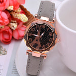 Casual Starry Sky Watches for Women Leather Band Ladies Quartz Wrist Watches Fashion Women Watches Laides Clock Relogio Feminino