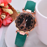 Casual Starry Sky Watches for Women Leather Band Ladies Quartz Wrist Watches Fashion Women Watches Laides Clock Relogio Feminino