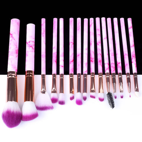 5/10/15pcs Marble Makeup Brushes Tool Natural Brush Set Kit Professional Powder Small High Quality Highlighter Lip Eyeshadow