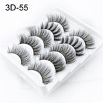 NAGARAKU 5 pairs 3D Mink False Eyelash Extension Natura Fake Eye Lashes  makeup kit maquiagem