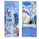 3D Projection Princess Elsa Children Watches Kids Cartoon Pattern Spiderman Iron Boys Watch Child Digital Wristwatches Relogio