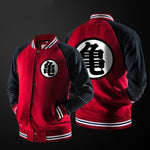 ZOGAA Anime Dragon Ball Goku Varsity Jacket Autumn Casual Sweatshirt Hoodie Coat Jacket Brand Baseball Jacket