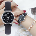 Classic Women's Watches Casual Quartz Leather Strap Band Watch Round Analog Clock Wrist Watches