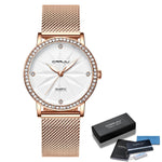 Watches for Women CRRJU Women Luxury Diamond Watch Ladies Girls Dress Wristwatch Style Quartz Waterproof  Watch relogio feminino