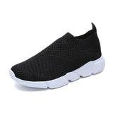 Rimocy Plus Size 43 Breathable Mesh Platform Sneakers Women Slip on Soft Ladies Casual Running Shoes Woman Knit Sock Shoes Flats