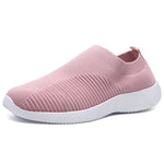 Rimocy Plus Size 43 Breathable Mesh Platform Sneakers Women Slip on Soft Ladies Casual Running Shoes Woman Knit Sock Shoes Flats