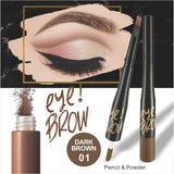 5 Colors 3D Magic Microblading Eyebrow Pencil Makeup Tool Tint 4 Tip Liquid Brow Tattoo Pen Waterproof Cosmetic Eye brow Liner