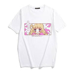 Cute cartoon sweet girls Japanese streetwear Harajuku pink fun kawaii casual tops Ulzzang vintage loose New Summer women T-shirt