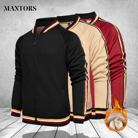 Plus Velvet Mens Bomber Jackets Winter Male Casual Windbreaker Slim Fit Sweatshirt Coat Men Clothing Plus Size 4XL 5XL Outerwear