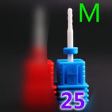 3/32'' Bullet Ceramic Nail Drill Bit Rotate Burr Milling Cutter For Manicure Pedicur Tools Electric Nail Drill Accessories