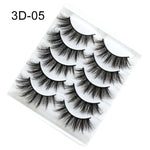 NAGARAKU 5 pairs 3D Mink False Eyelash Extension Natura Fake Eye Lashes  makeup kit maquiagem