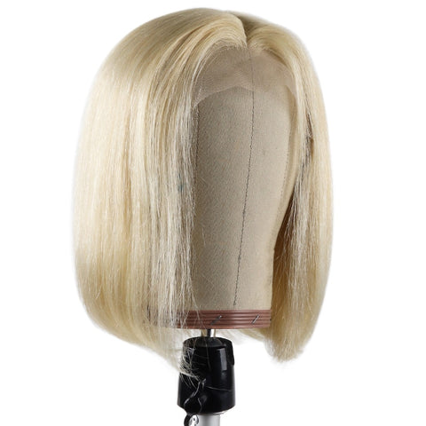 BHF Blonde 613 Lace Front Wig Machine Remy Brazilian Straight Short Bob Lace Front Human Hair Wigs