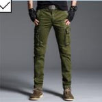 TANLUER cotton  Tough guy men's clothing outdoor Classic Army Green casual men's pants Military style pants men