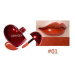 Lip Gloss Moisturizing Lip Glaze Liquid Lipstick Waterproof Long-lasting Heart-shaped Lip Makeup Cosmetics Non-stick Cup TSLM1