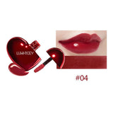 Lip Gloss Moisturizing Lip Glaze Liquid Lipstick Waterproof Long-lasting Heart-shaped Lip Makeup Cosmetics Non-stick Cup TSLM1