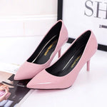 Plus Size OL Office Lady Shoes Faux Suede High Heels Woman Shoes Pointed Toe Dress Shoes Basic Pumps Women Boat zapatos mujer